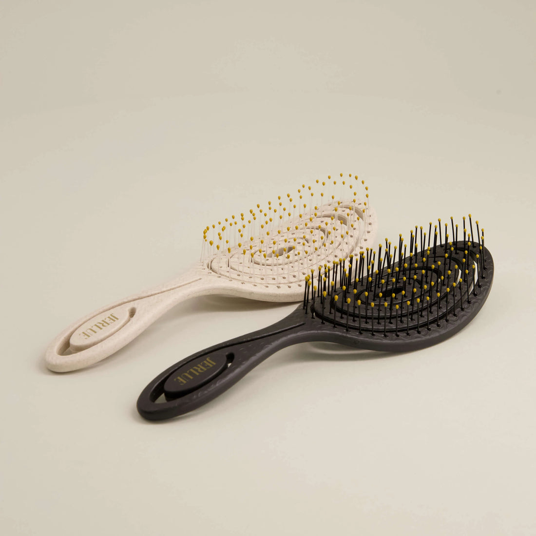 Combi Bundel Zwart & Crème Haarborstels